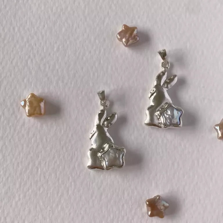 Shy Bunny Necklace Studio Stars
