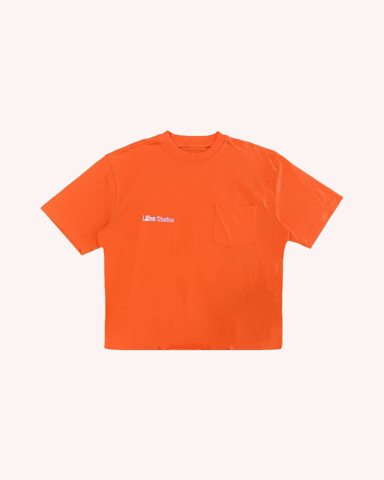 Recycled Vintage Workwear Tee Orange Studio Stars