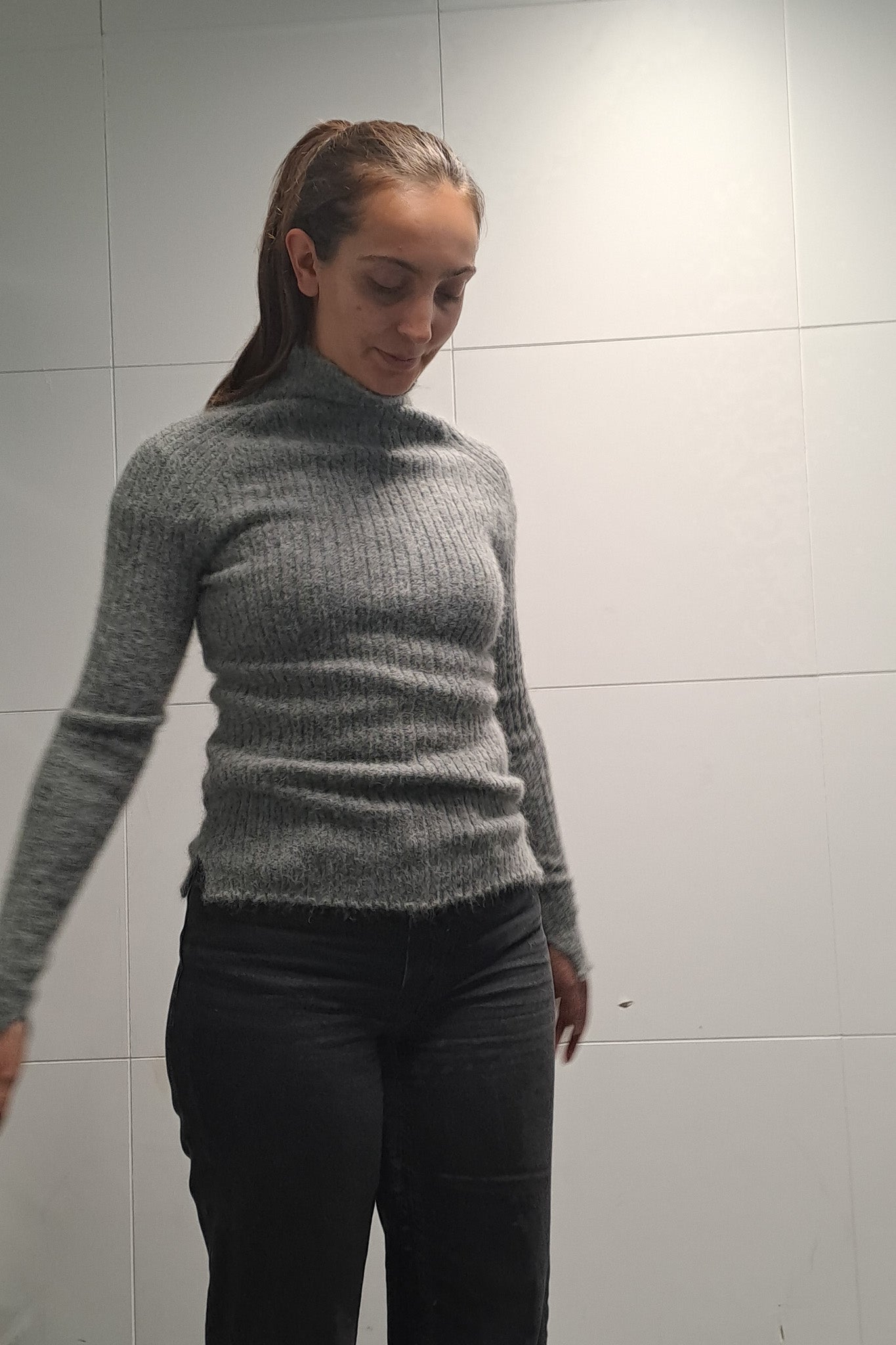 Mohair Jumper - Grey Slagter