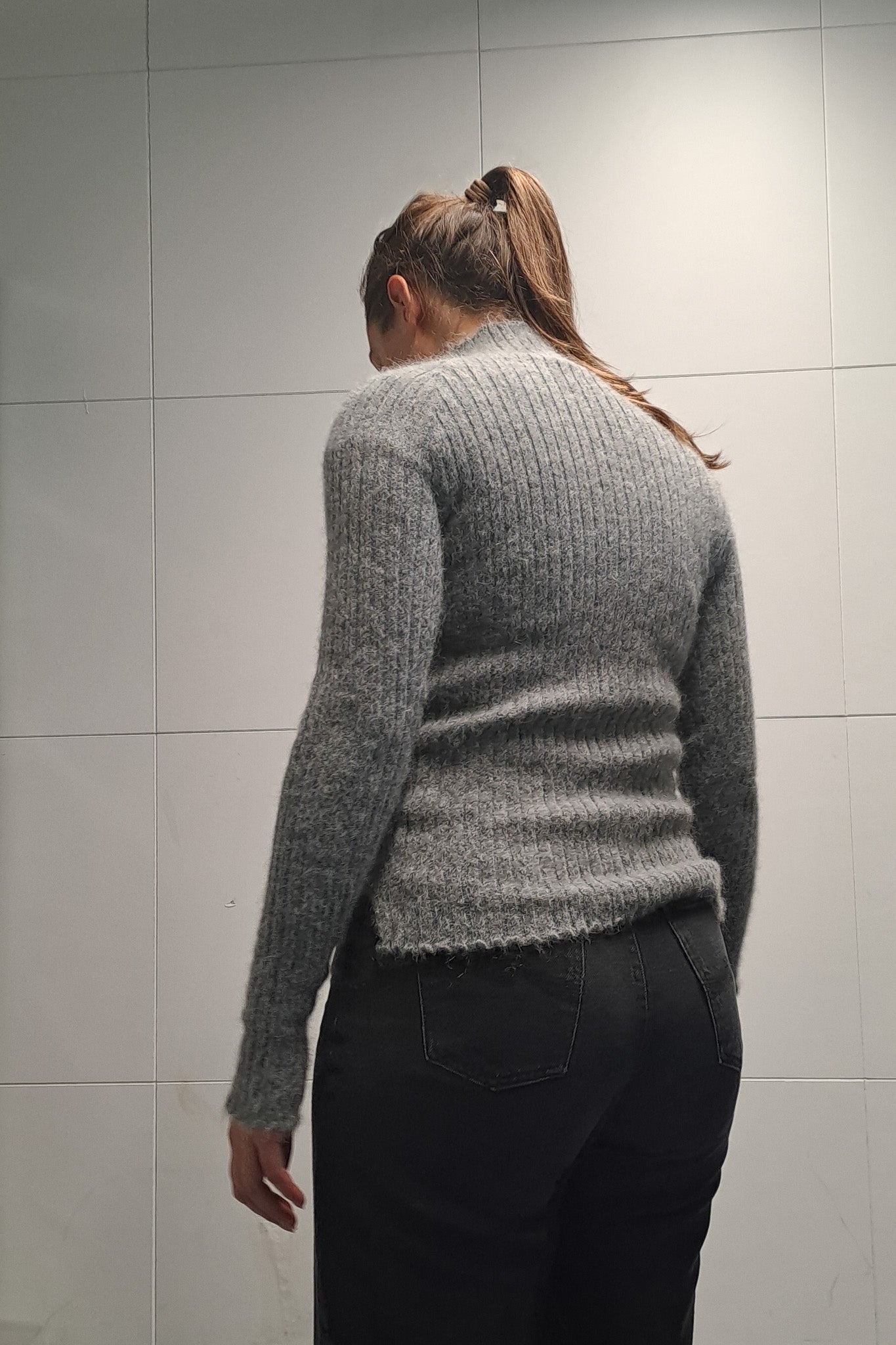 Mohair Jumper - Grey Slagter