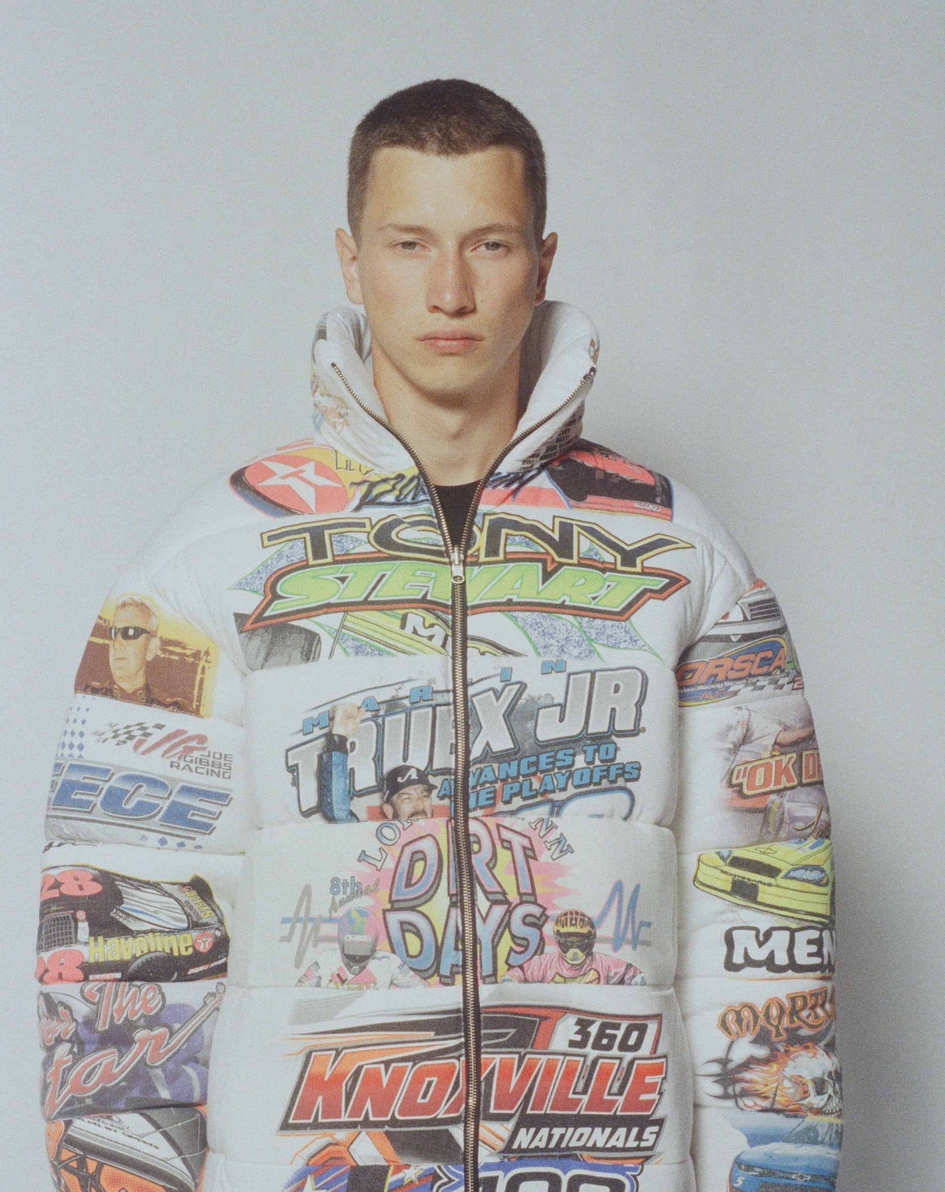 MOTORSPORT Reversible T-shirt Puffer Jacket NMB New York