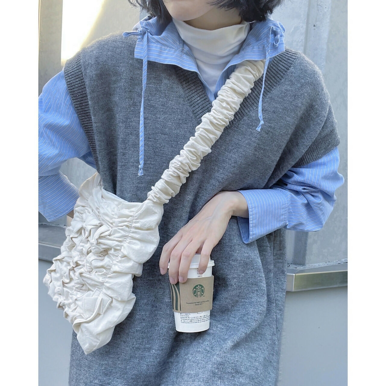 COLLAGE BAG COTTON WASHER Keiyamaguchi works