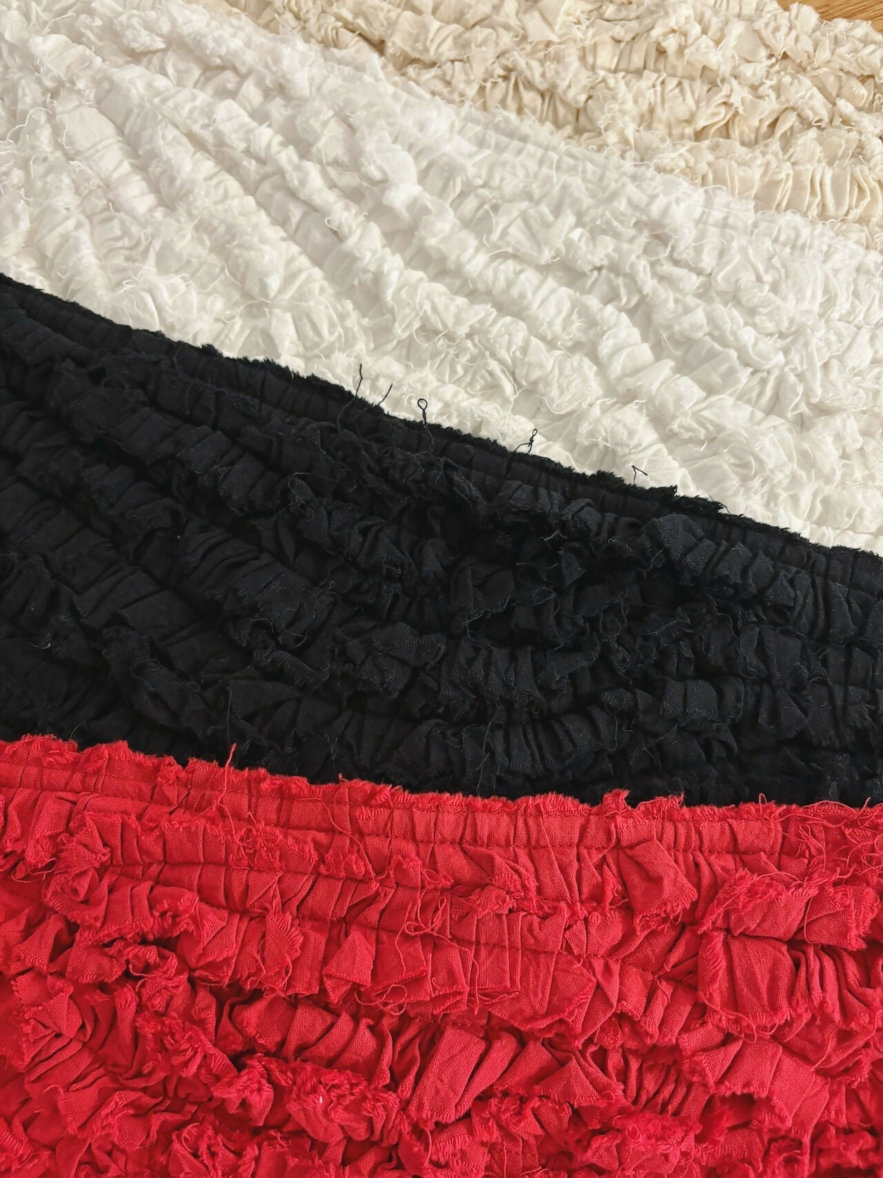 SOLID DECORATION SCALLOP MULTI CLOTH Keiyamaguchi works