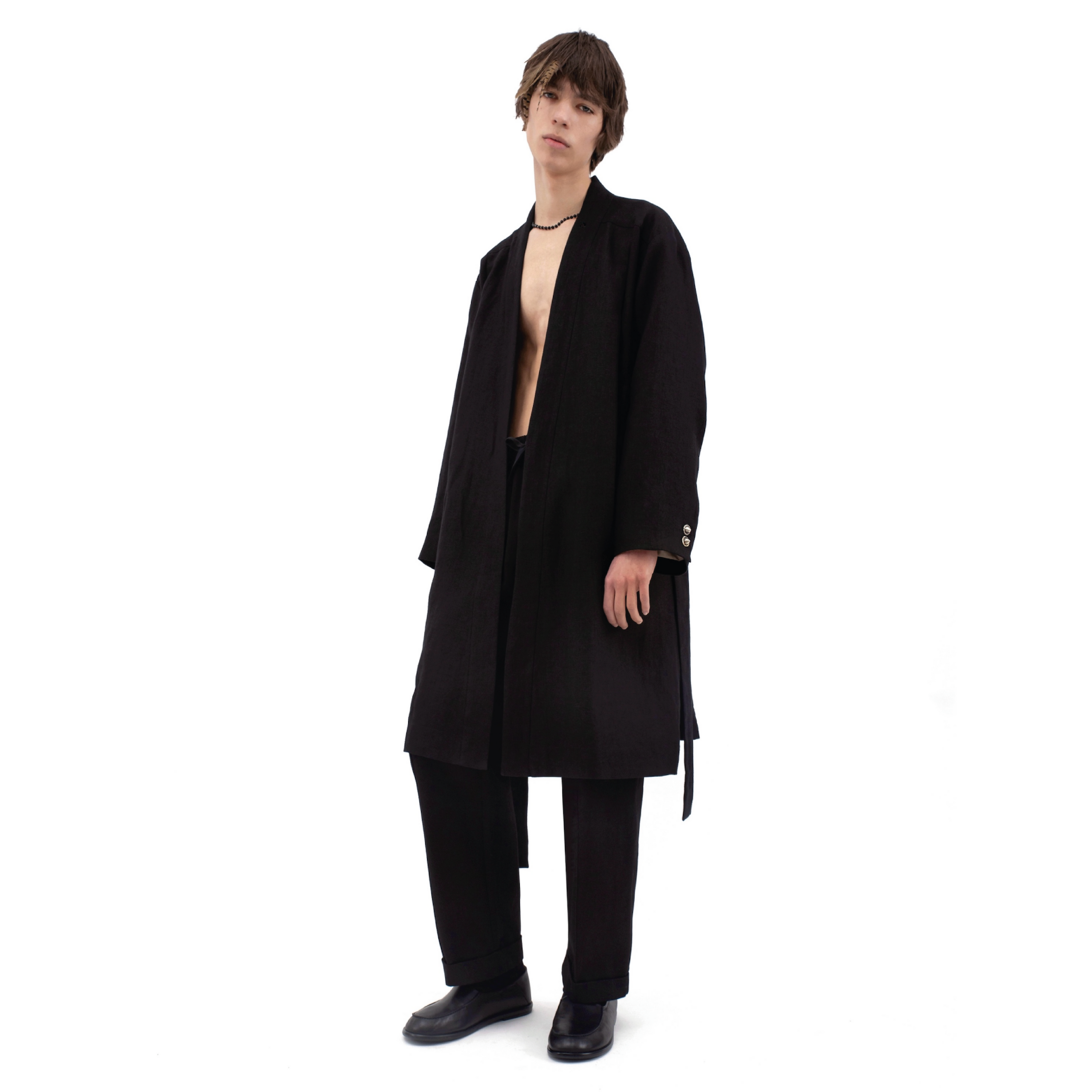 LINEN HAORI COAT Studio Stars