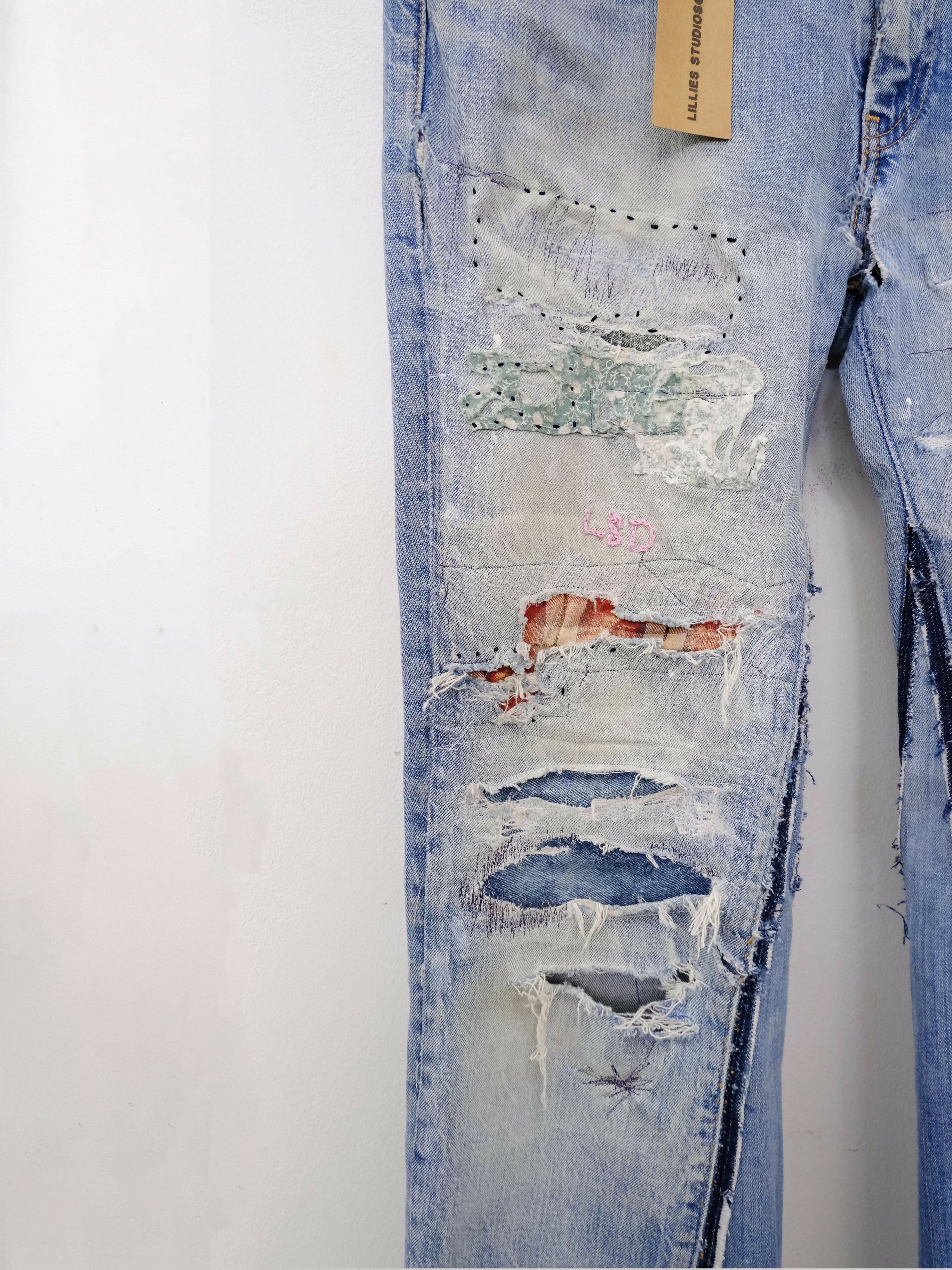 Copy of Japanese Patchwork Selvedge Denim Jeans Studio Stars