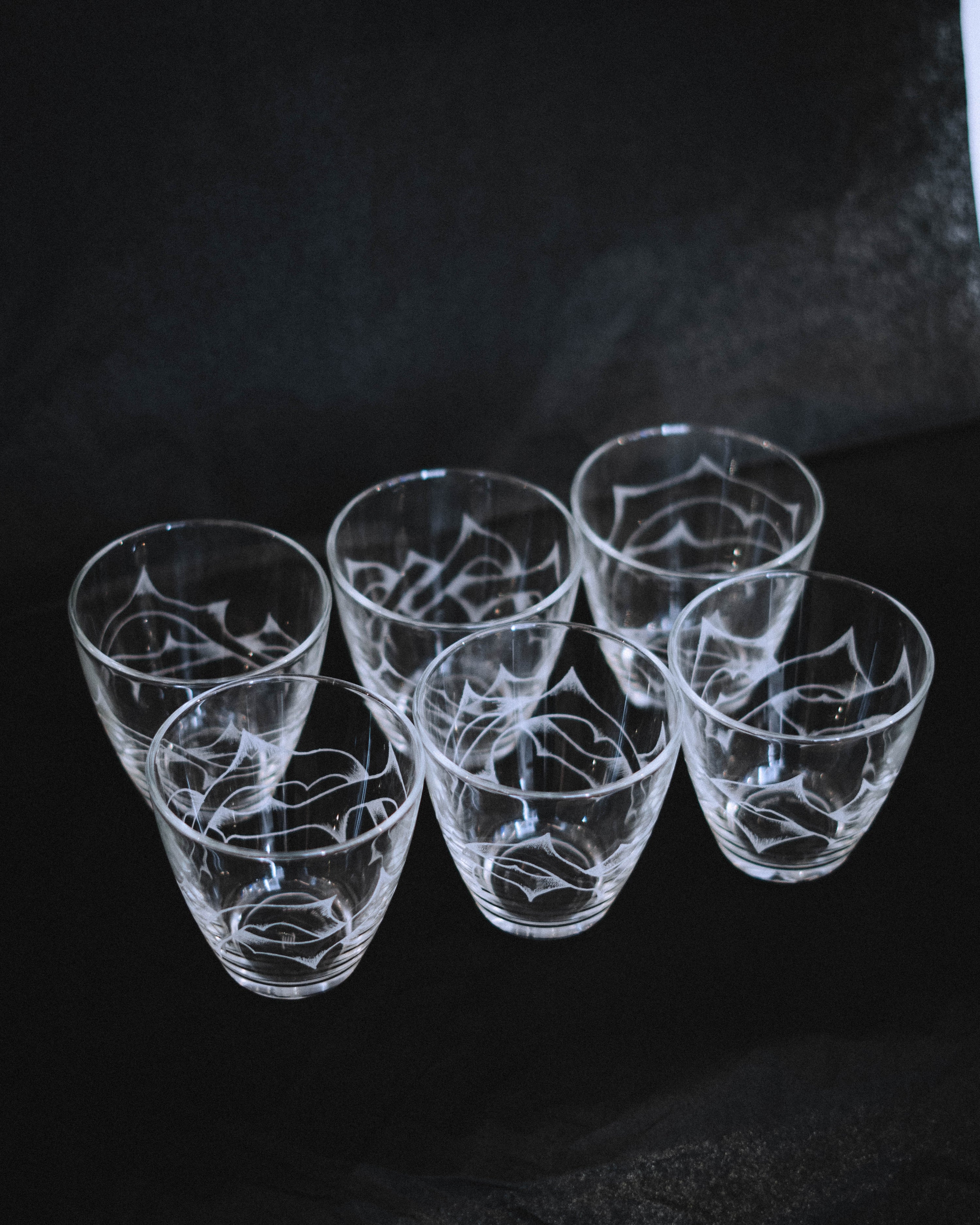 ENGRAVED WATER GLASSES Lysdal