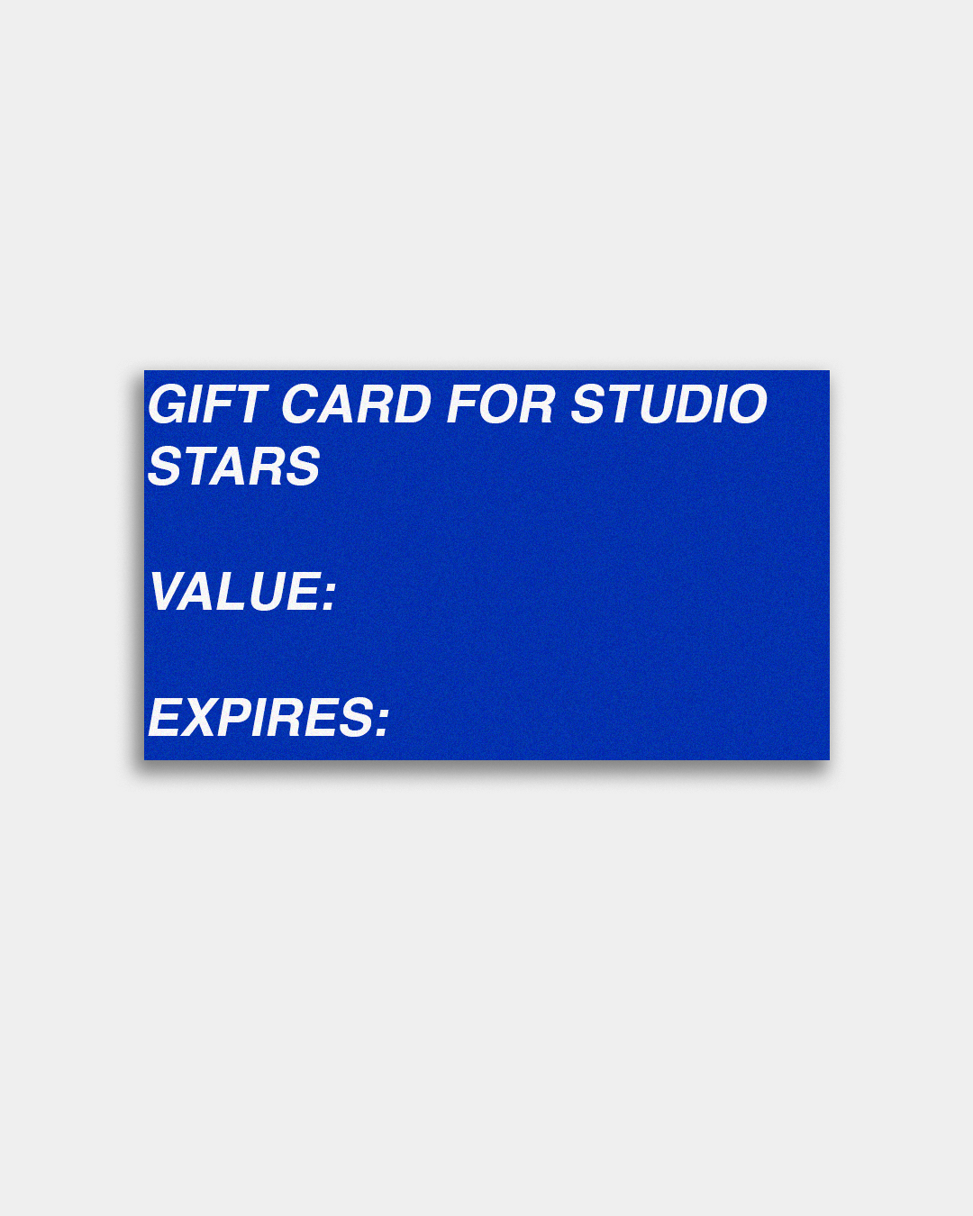 GIFT CARD Studio Stars