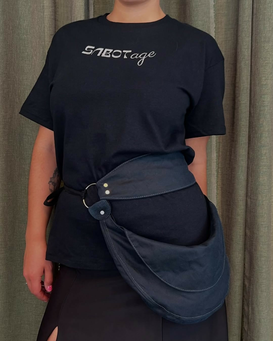 New Saddle bags in deadstock oilskin available in dark blue and brown???With favourite cookie (1)