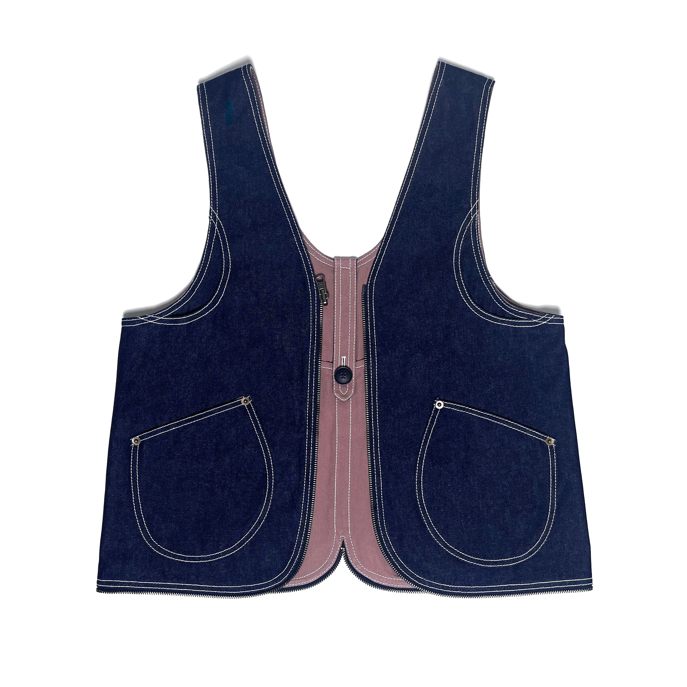 TOTE VEST DENIM & OLIVE (Copy) Khe.hanoi