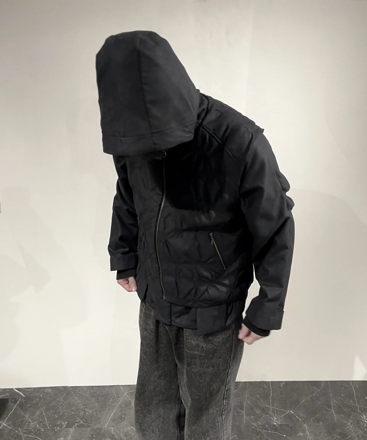 LEAF VEIN VEST GREY (Copy) Ryaw Japan