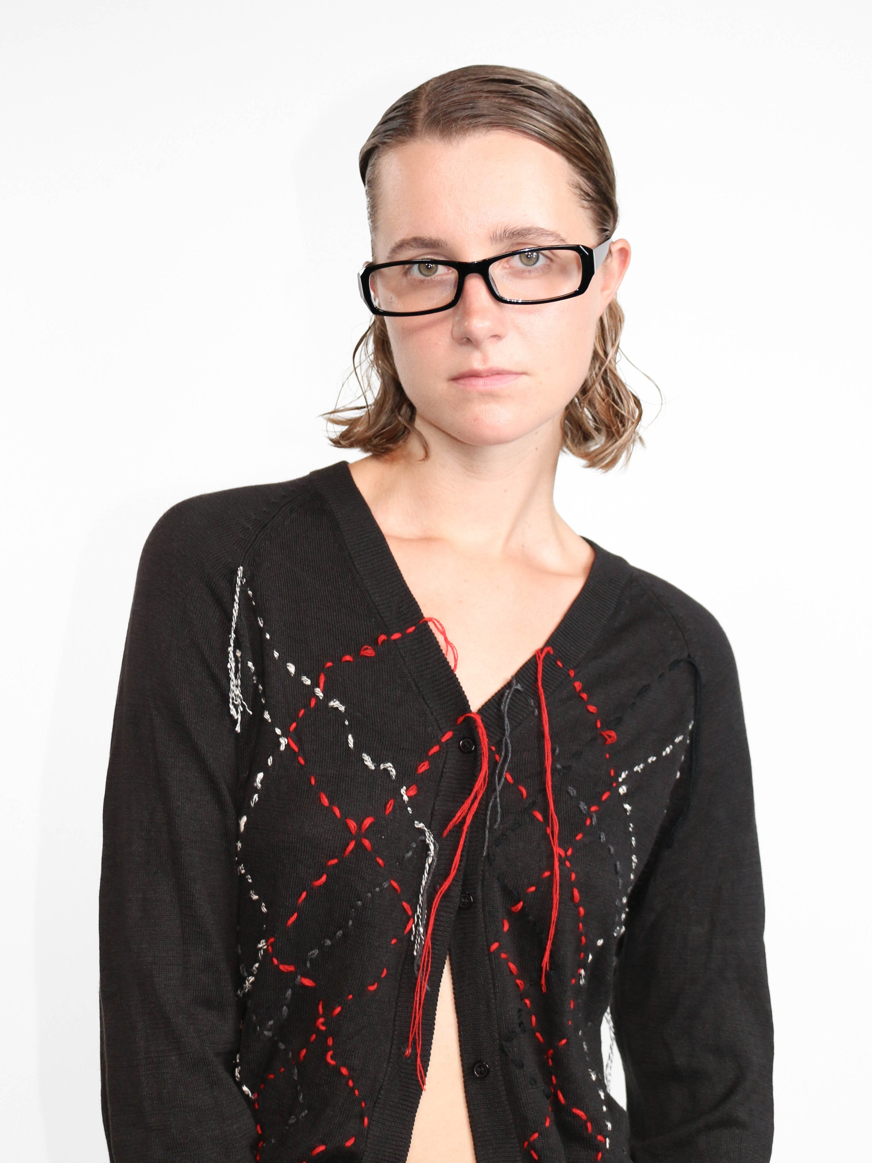 BLACK KNIT CARDIGAN Studio Stars
