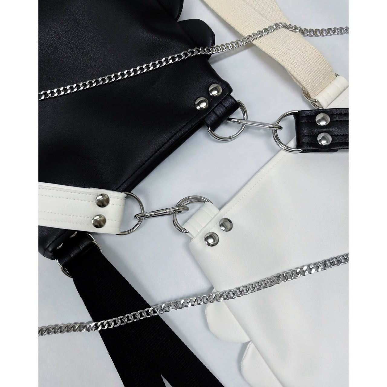 SYNTHETIC LEATHER SCALLOP BAG Keiyamaguchi works