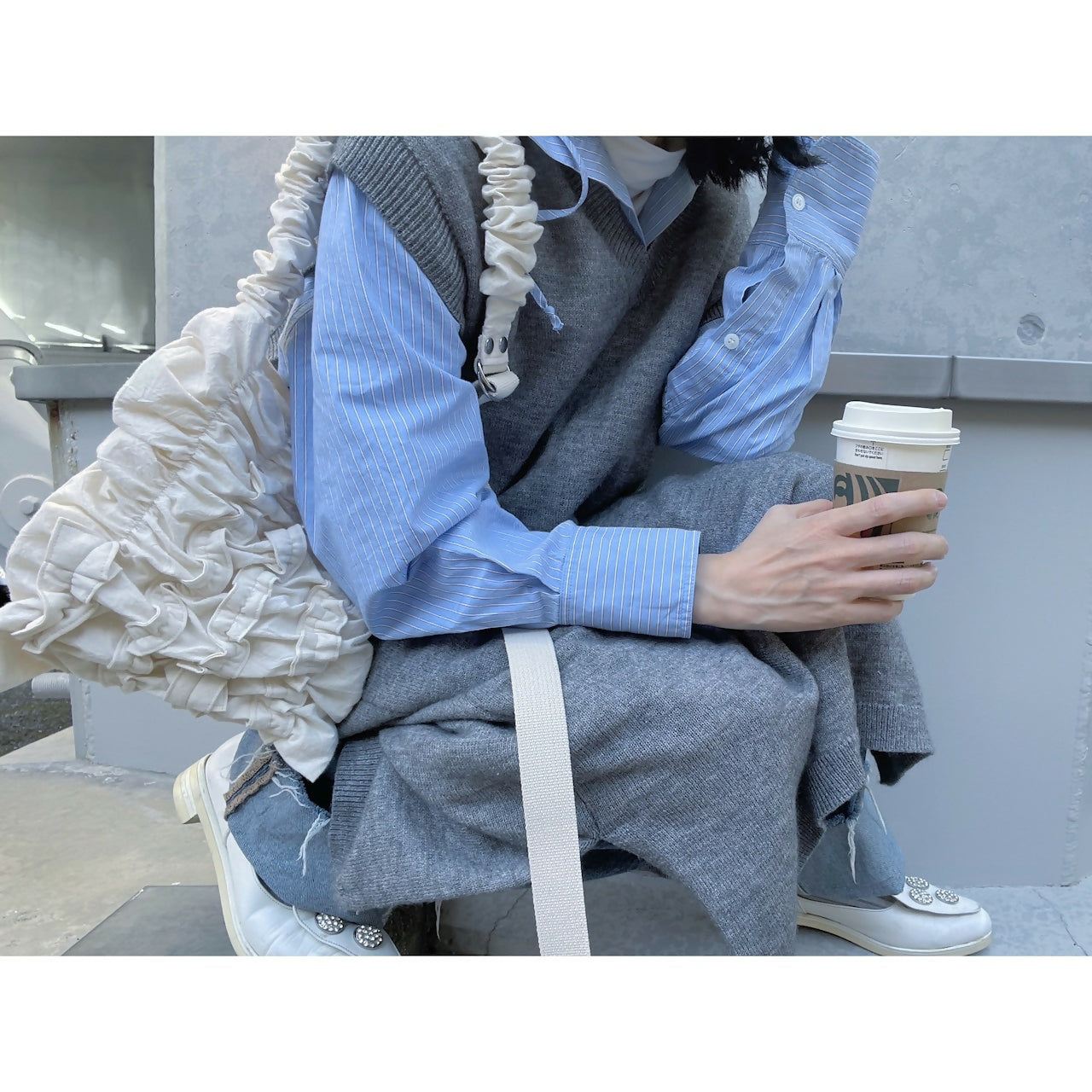 COLLAGE BAG COTTON WASHER Keiyamaguchi works