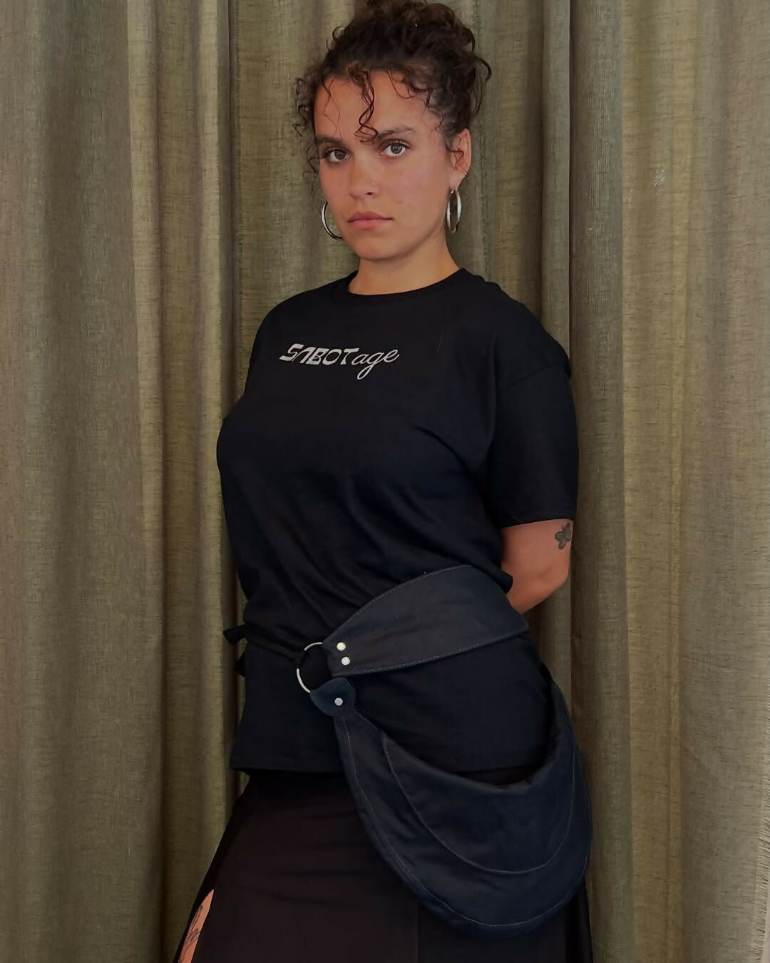 New Saddle bags in deadstock oilskin available in dark blue and brown???With favourite cookie