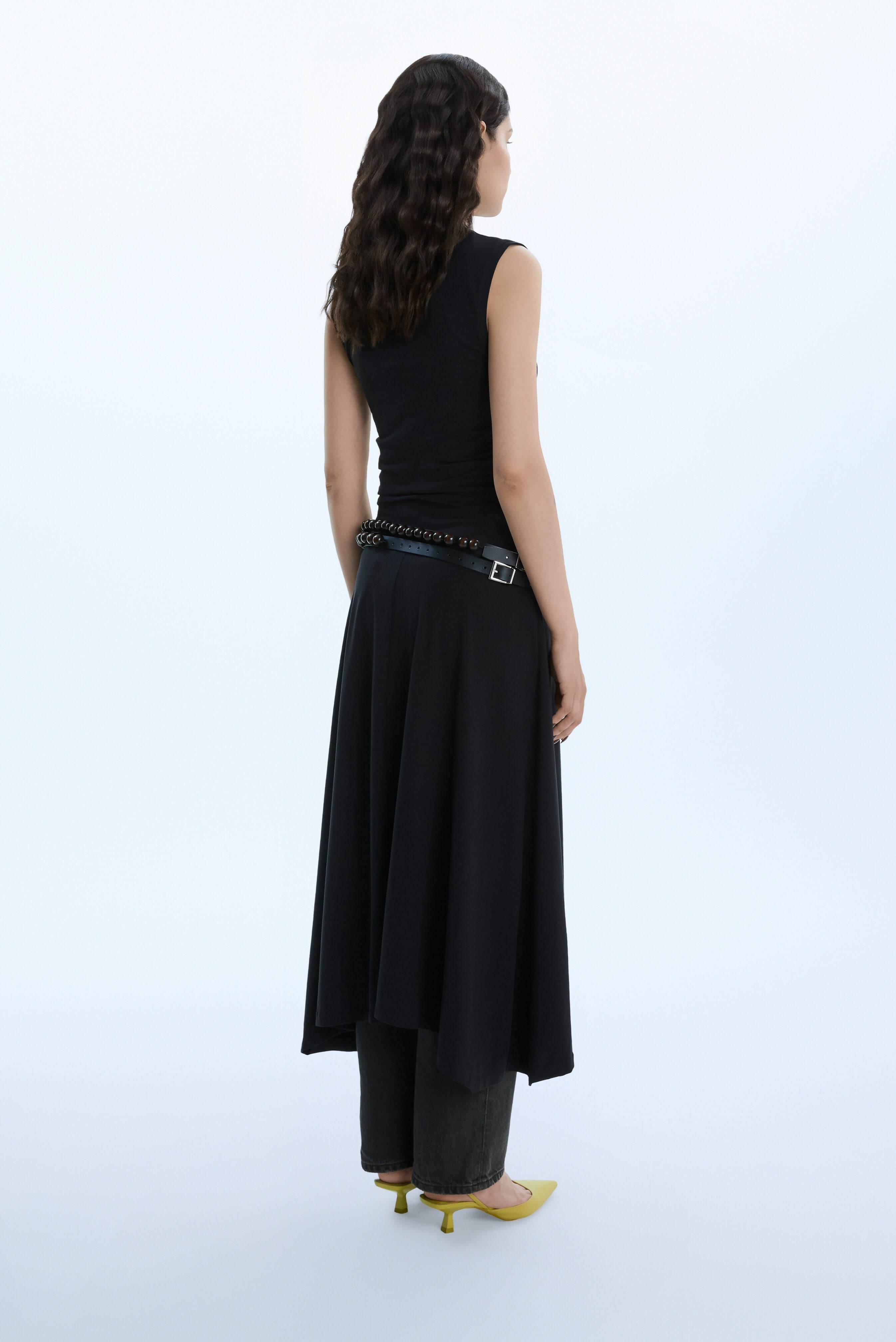 STUDDED LONG DRESS / BLACK Liepa Aliukaite