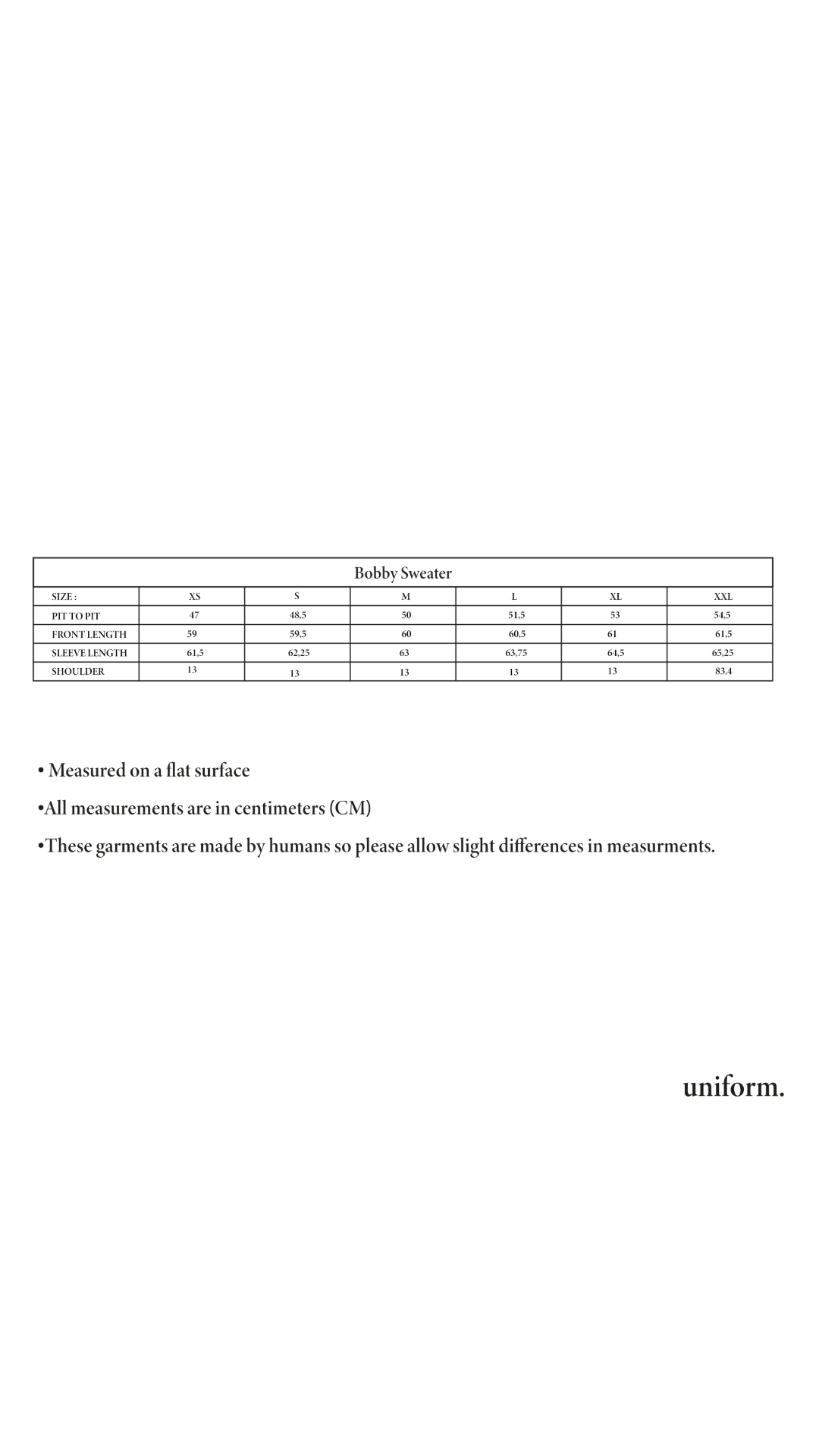 Bobby sweater nautical blue Uniform.