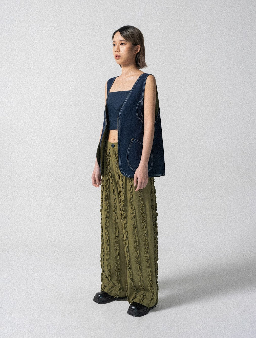 FERN PANTS OLIVE - Studio Stars - khe.hanoi