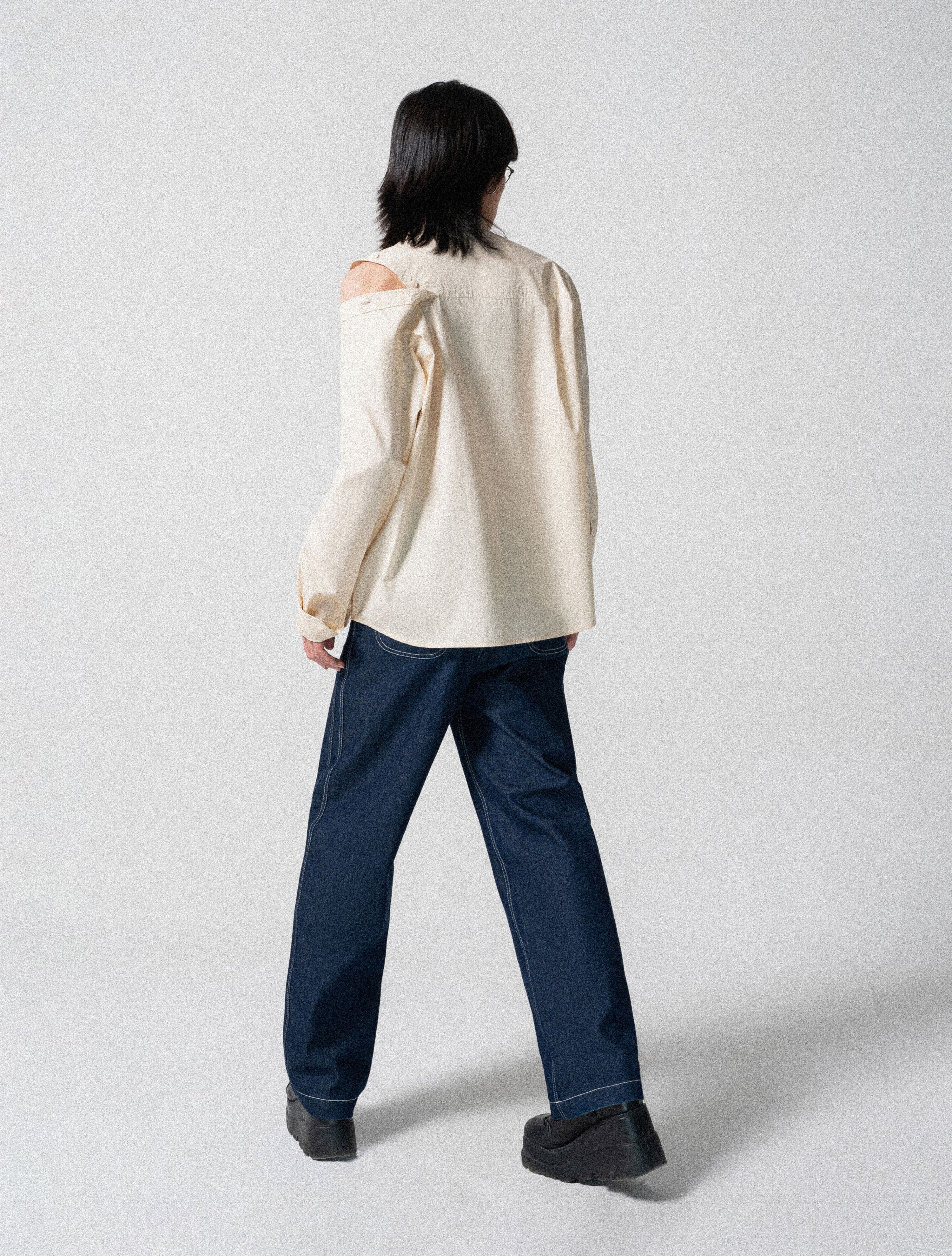 MULTIPLE BUTTON BANDS SHIRT BIRCH WHITE - Studio Stars - khe.hanoi