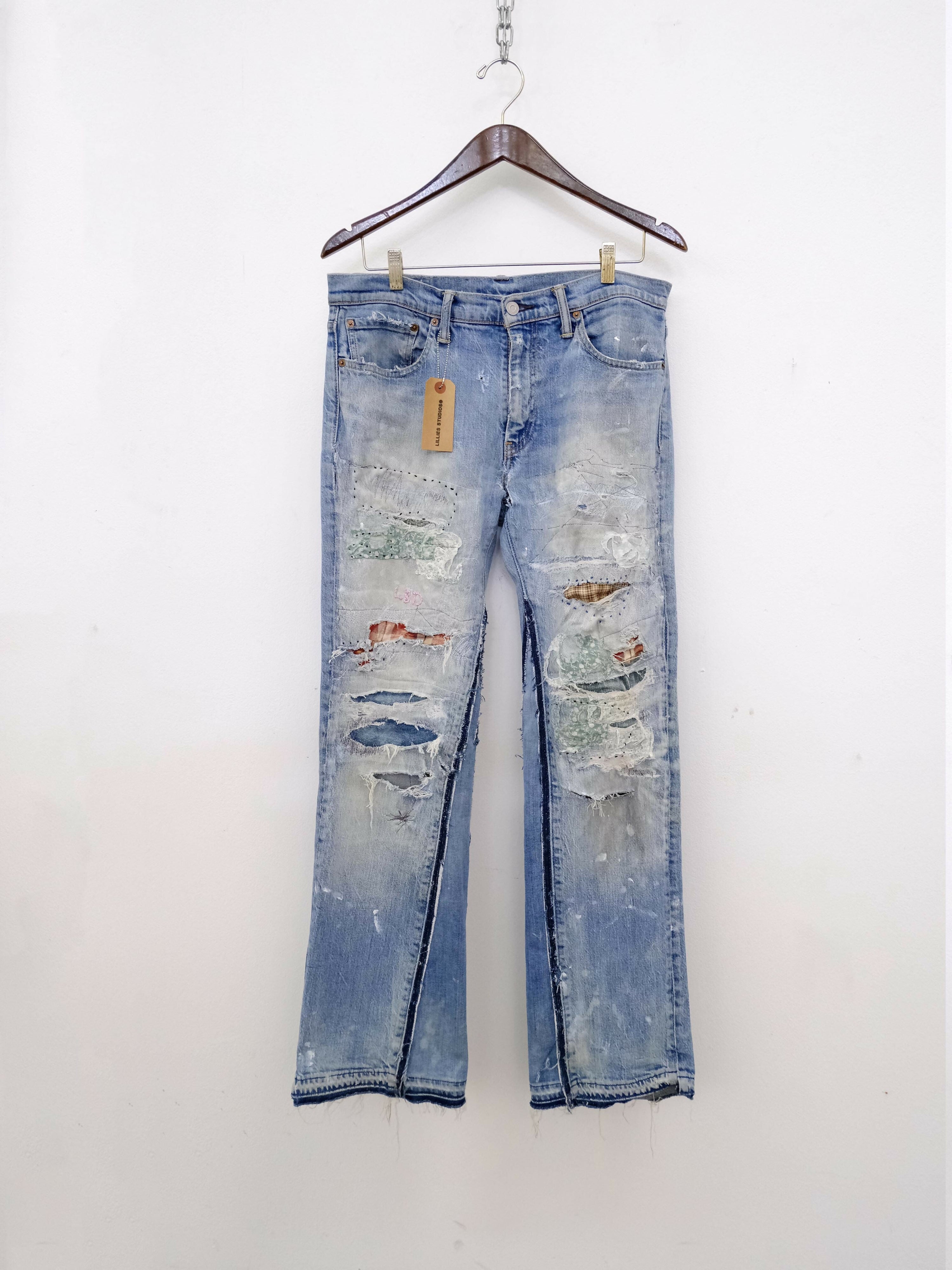 Copy of Japanese Patchwork Selvedge Denim Jeans Studio Stars