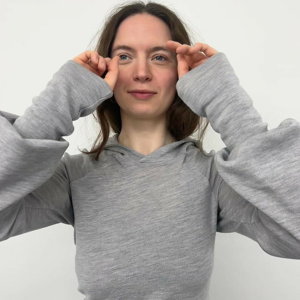 No1 WOOL HOODIE (GREY) SABOT