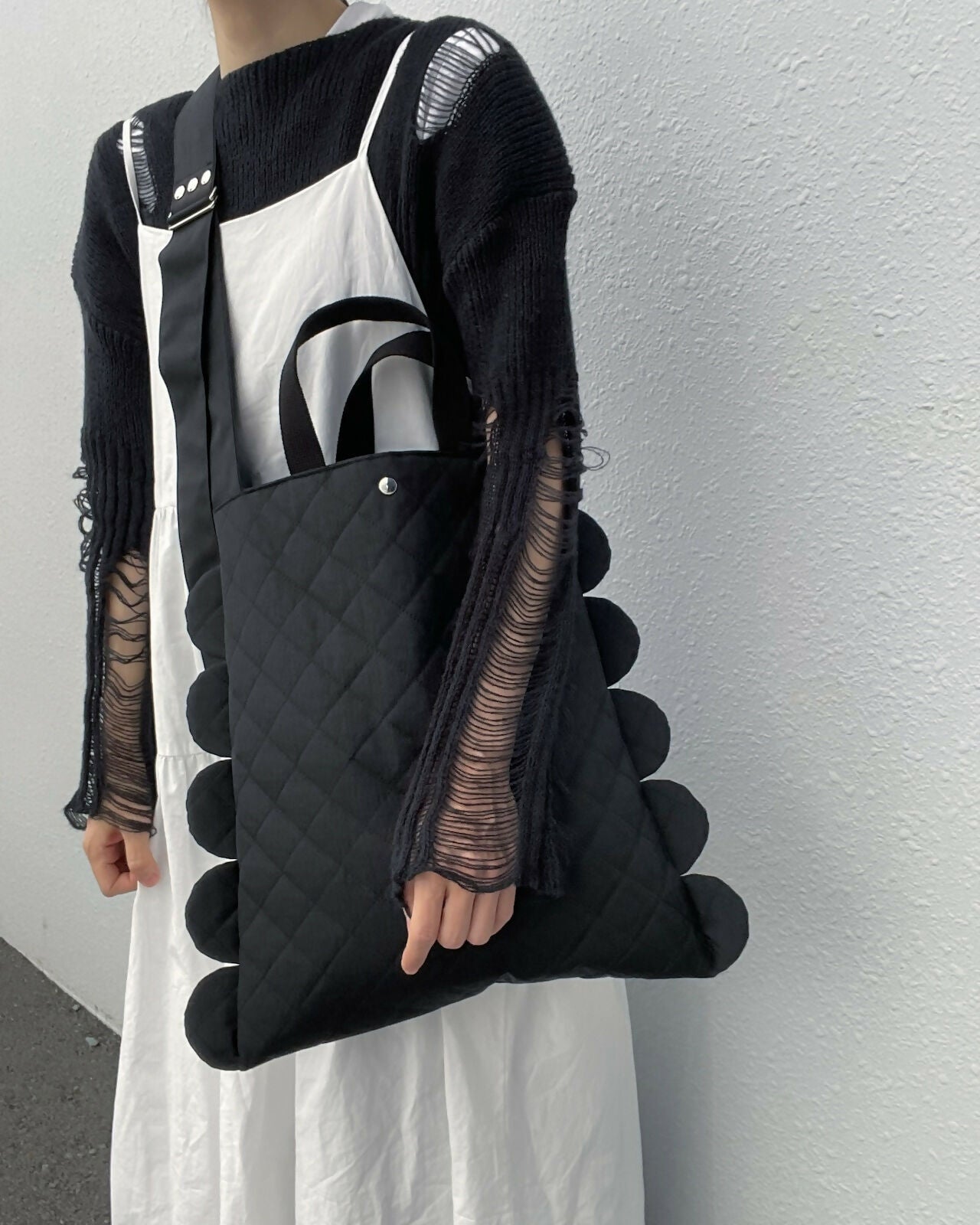 NYLON QUILTING BIG TOTE BAG Keiyamaguchi works