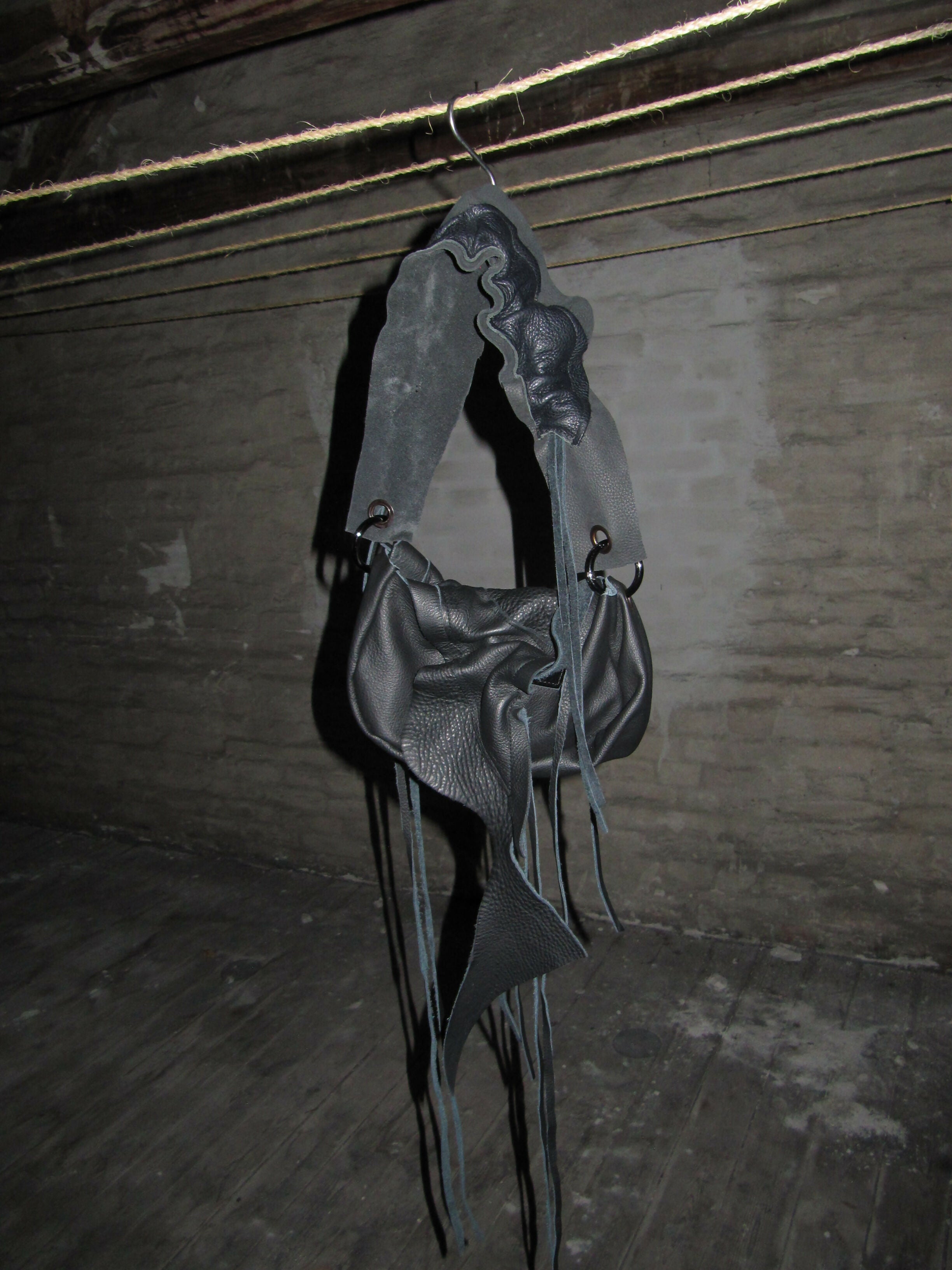 scrunched leather handbag Studio Stars