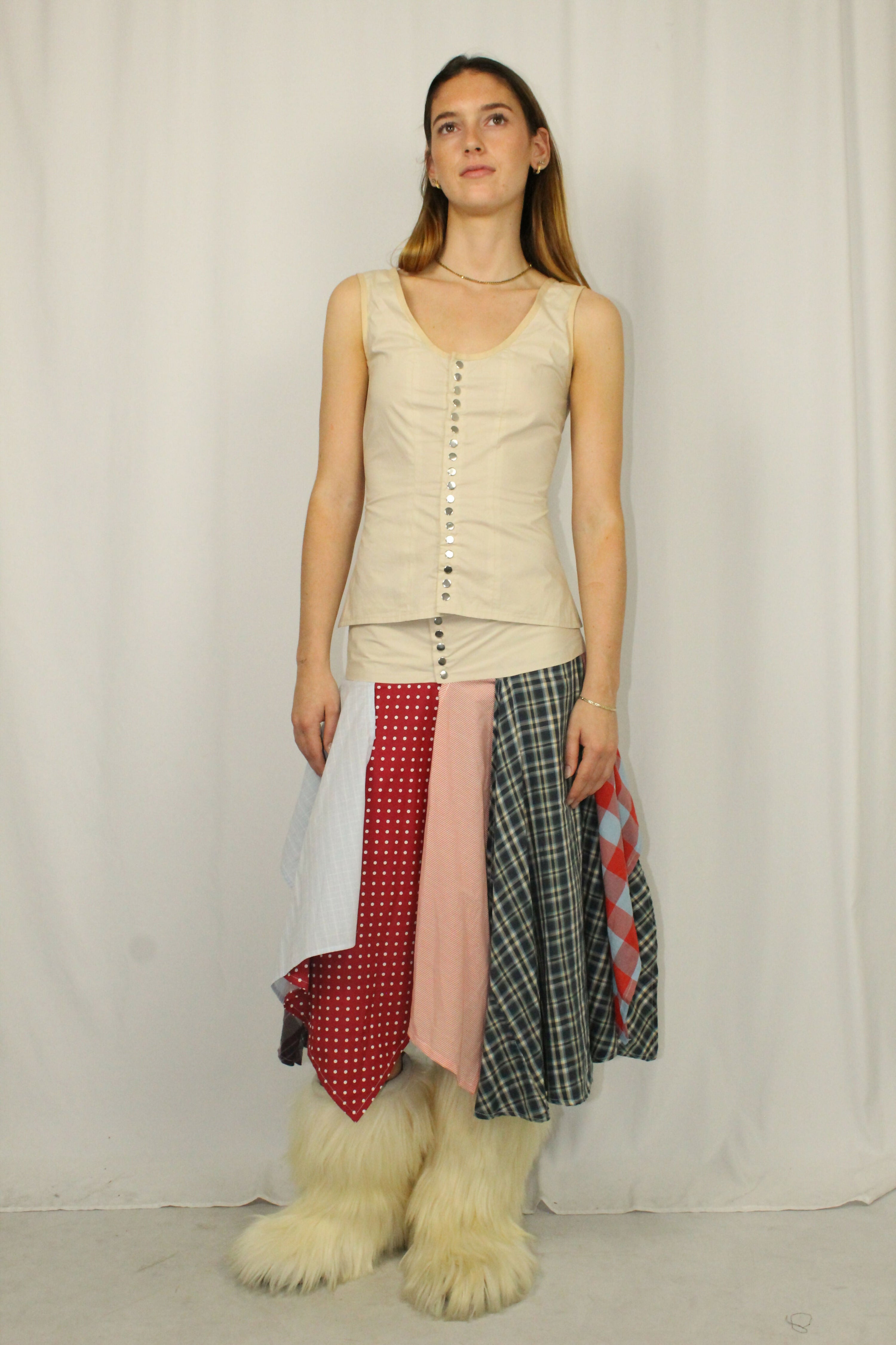 CHECK SKIRT no. 2 Studio Stars