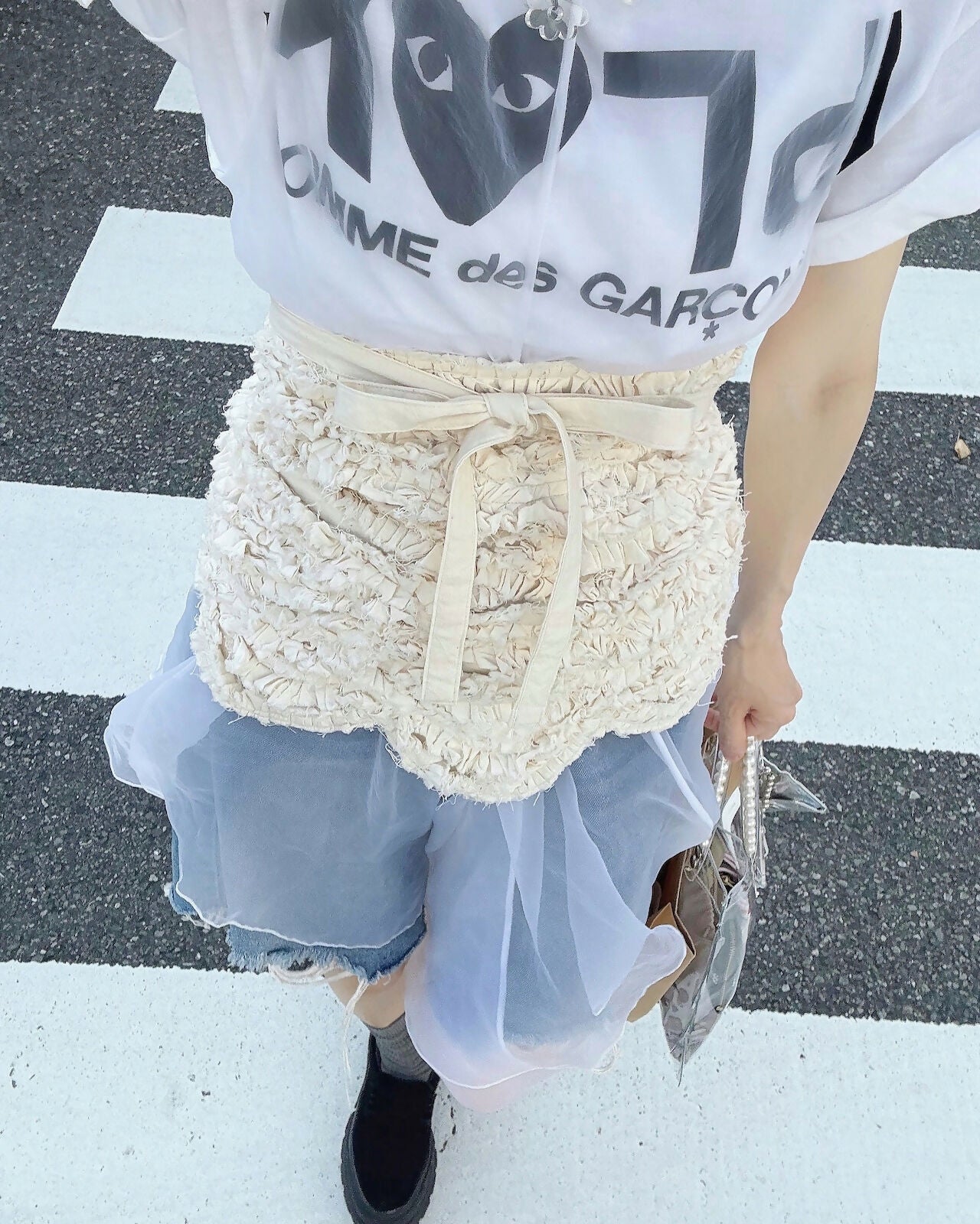 SOLID DECORATION SCALLOP MULTI CLOTH Keiyamaguchi works