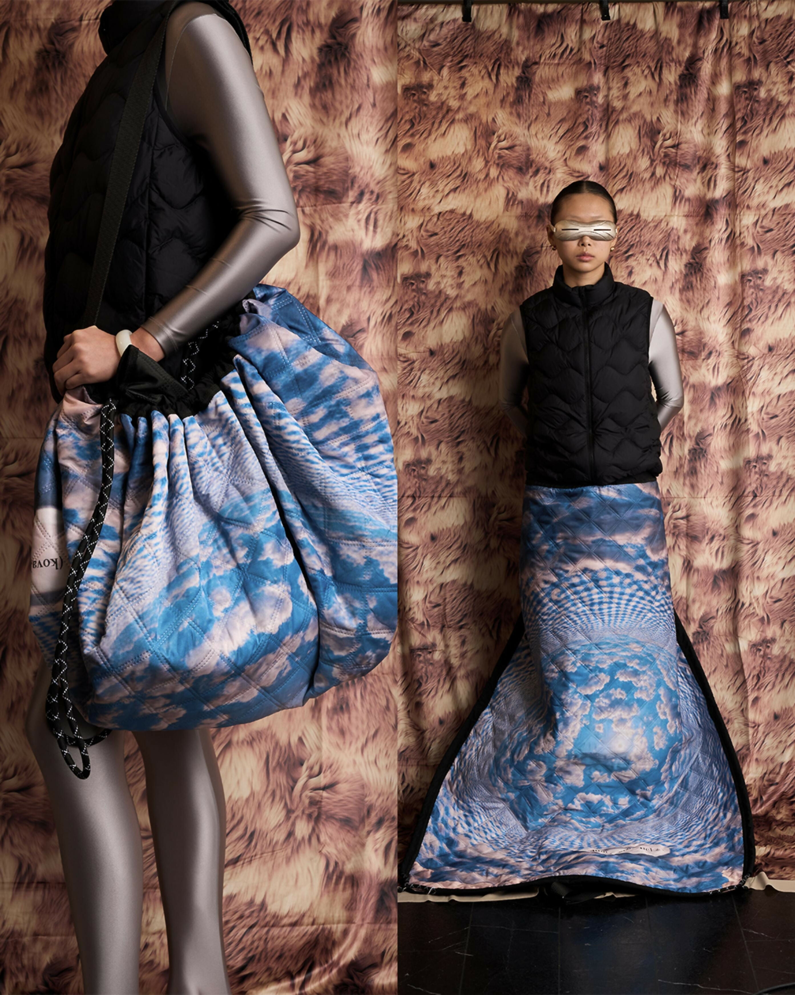 random (kova) clichés_Picnic Mat/Reversible Bag Studio Stars