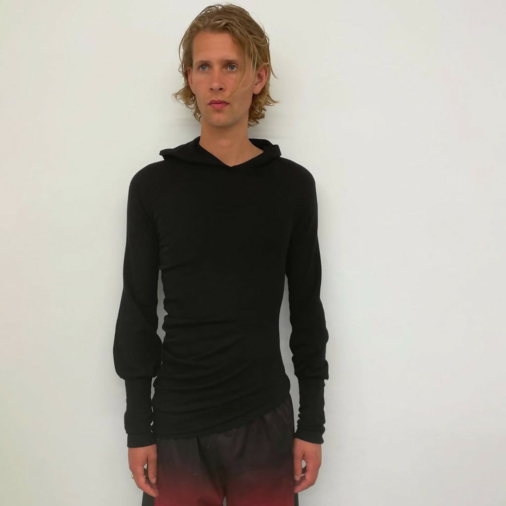 No1 WOOL HOODIE (BLACK) SABOT