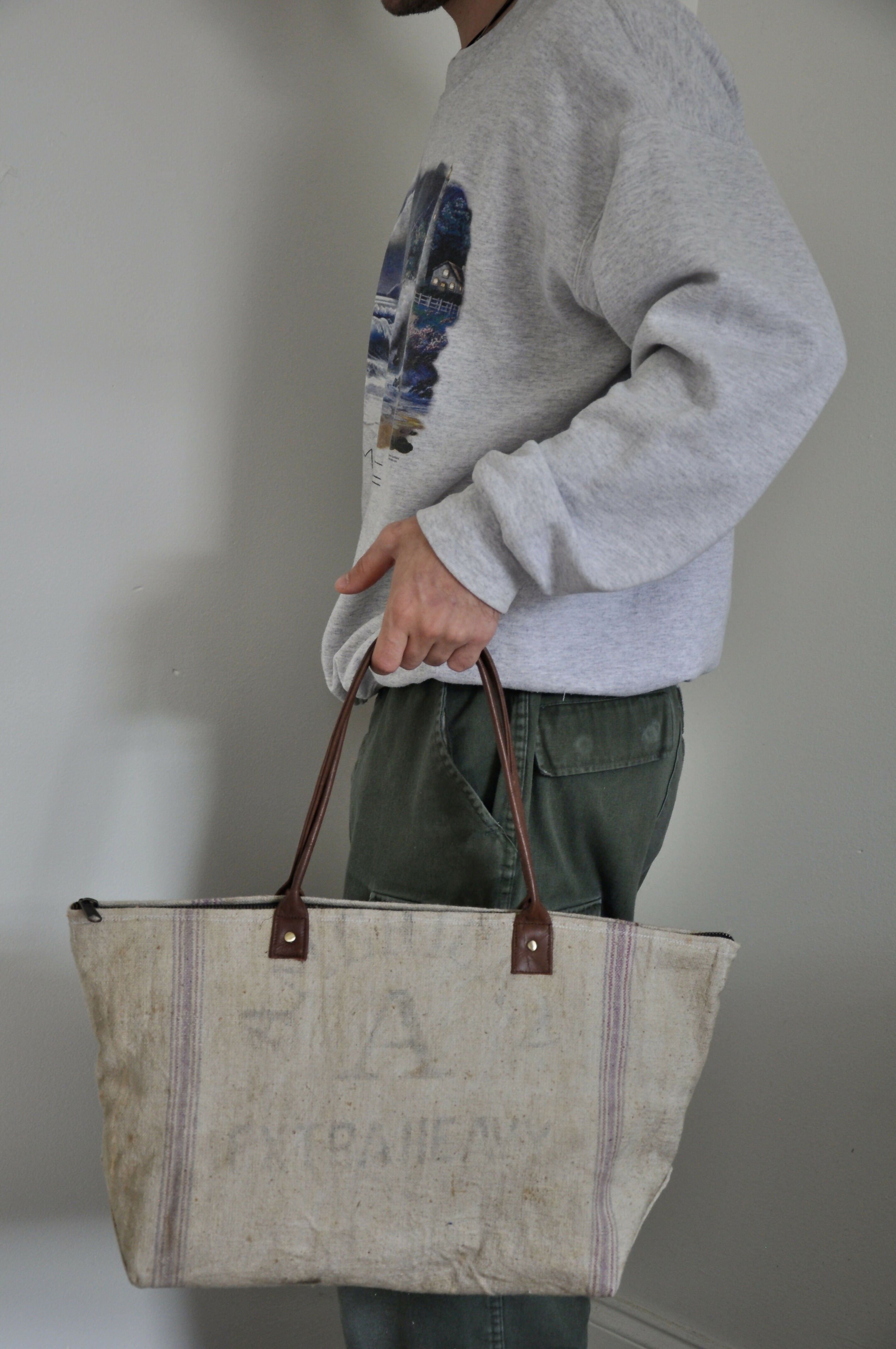 Feed Sack Zipper Tote – 0353 Studio Stars