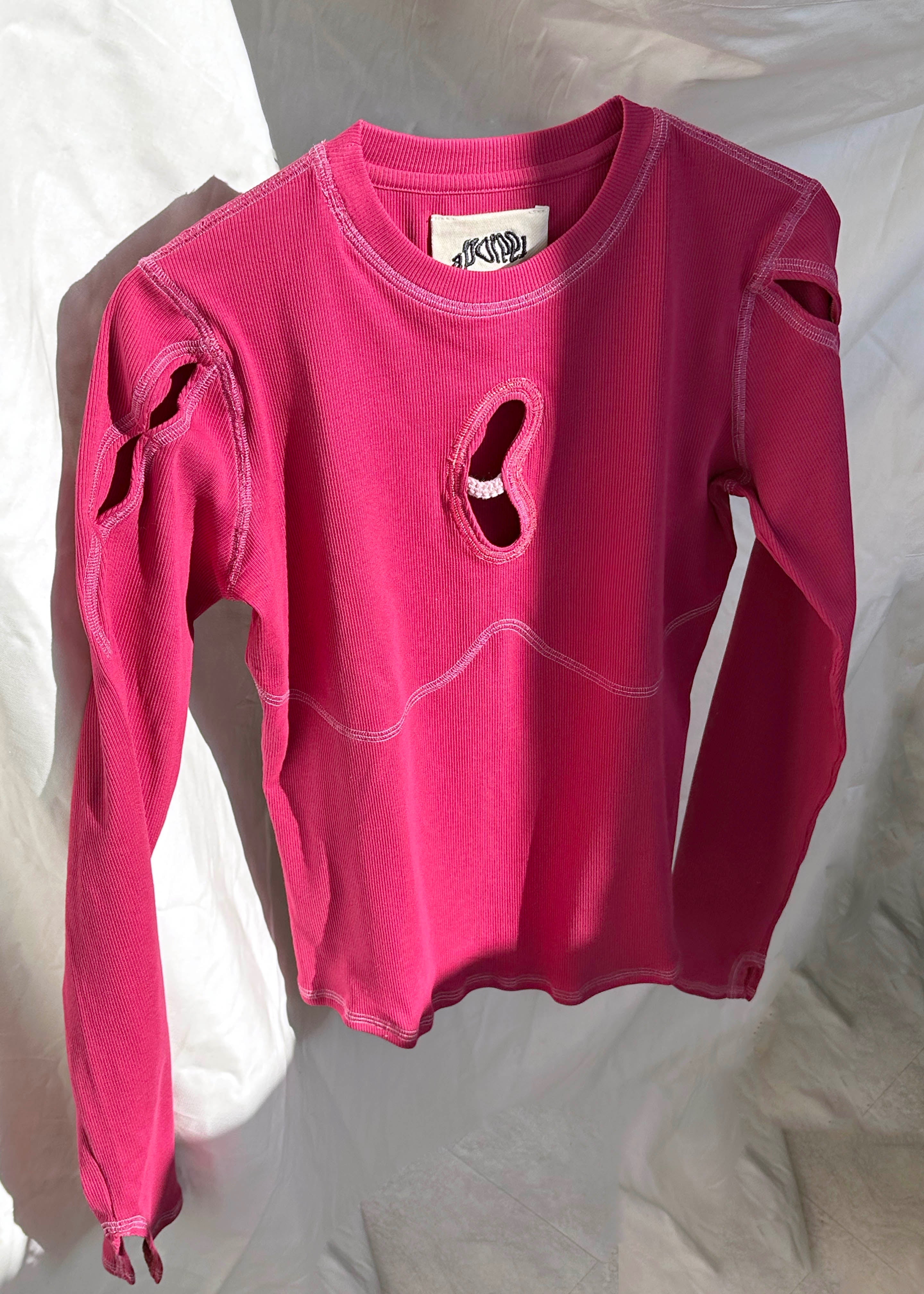 Orname longsleeve dark fuschia Aporeei