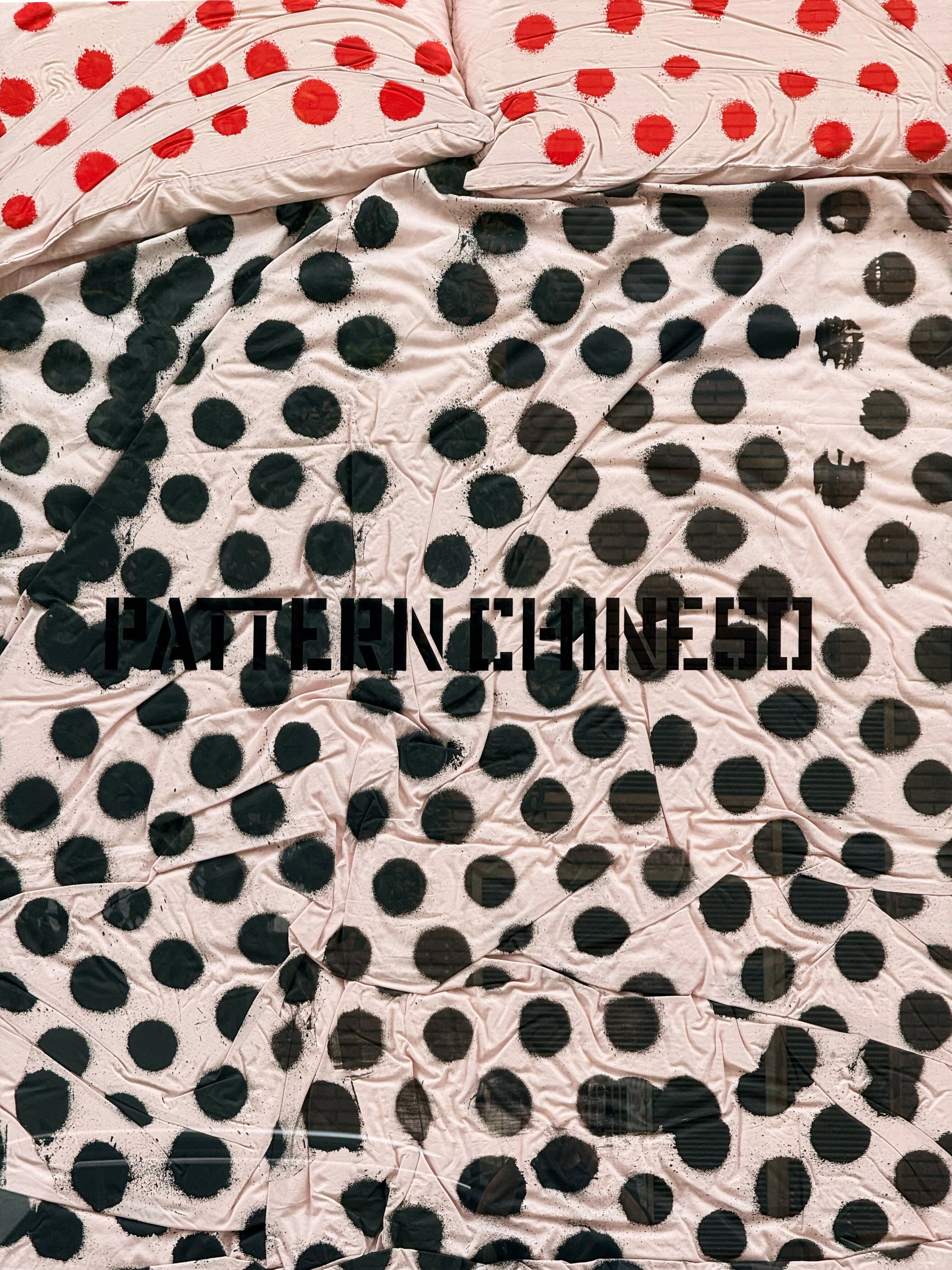 Dusty Rose / Black Polka Duvet Cover Studio Stars