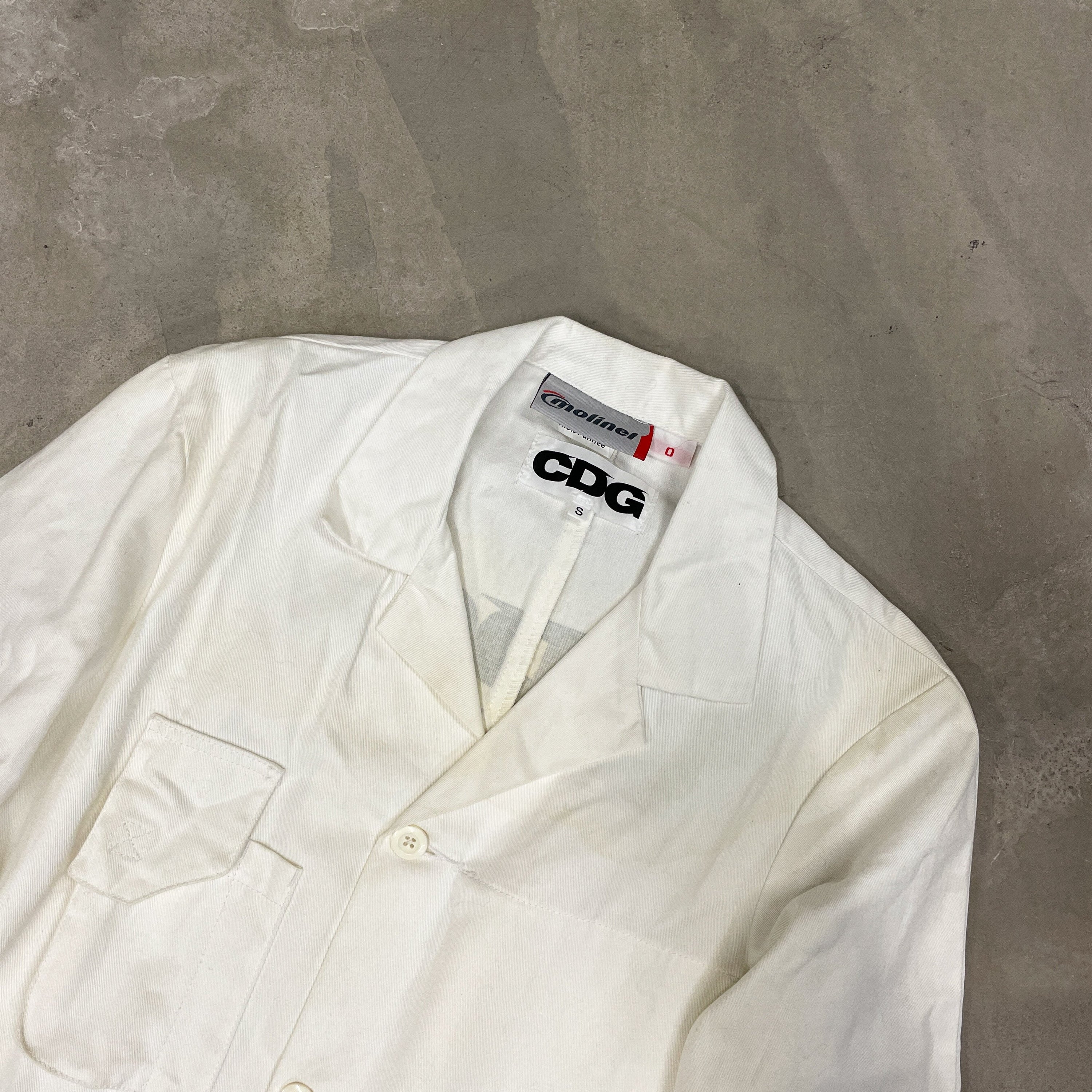 Comme Des Garcons White Coat Before Midnight Vintage