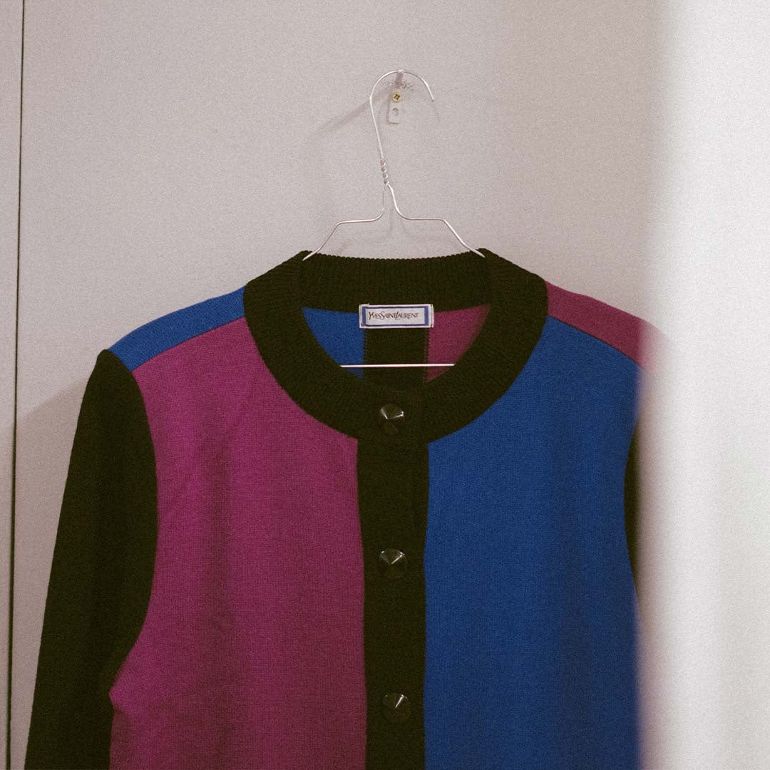 Yves Saint Laurent Multicolor Cardigan Before Midnight Vintage