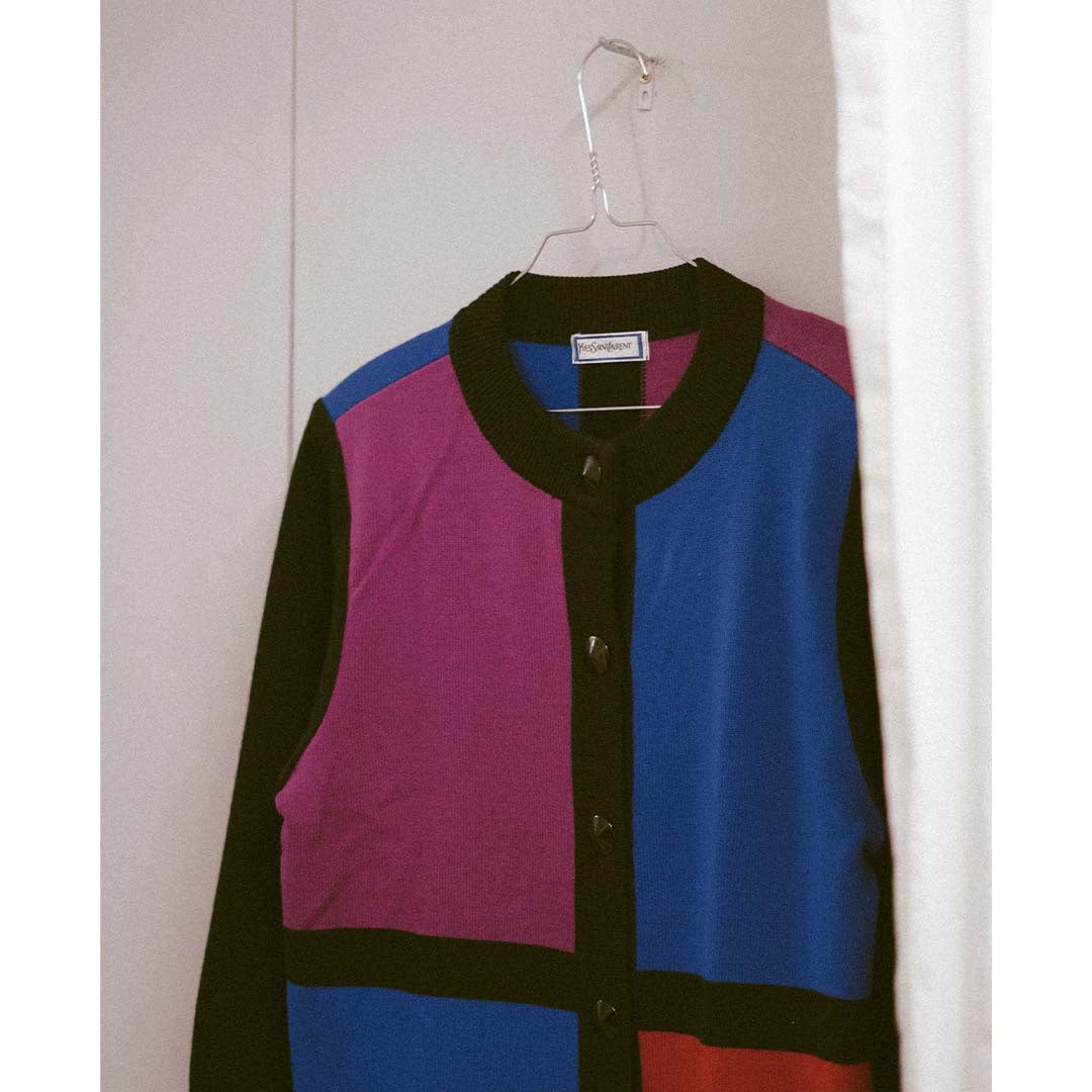 Yves Saint Laurent Multicolor Cardigan Before Midnight Vintage