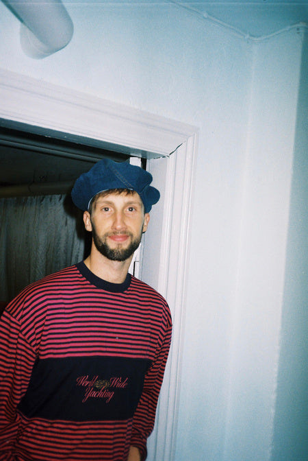 Upcycled Denim Beret - Studio Stars - katrine kjær