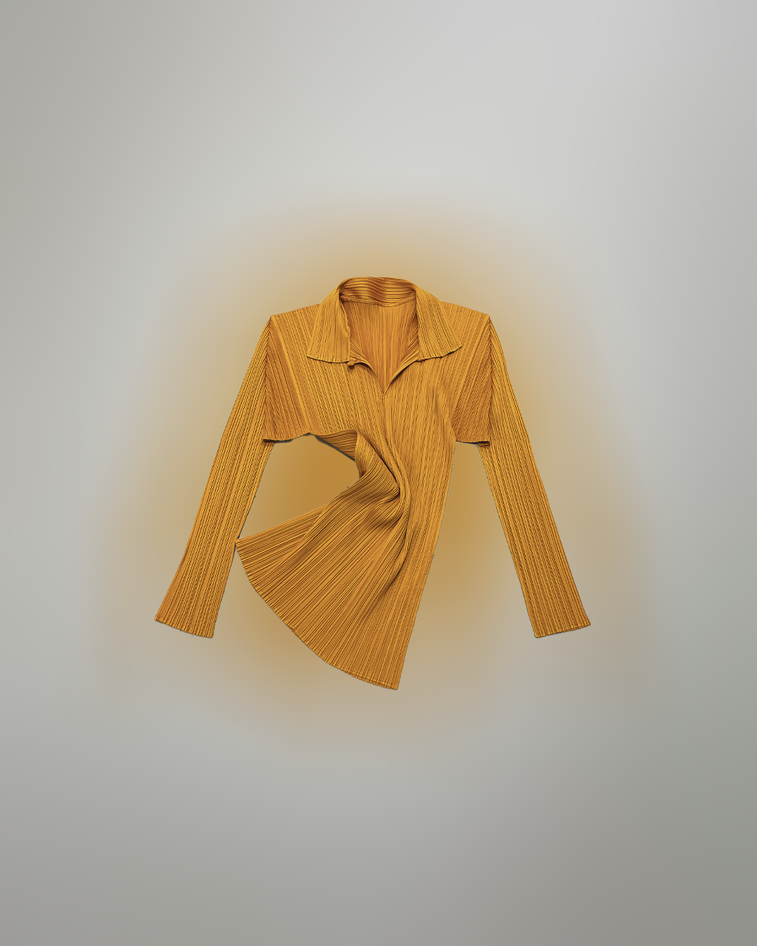 Issey Miyake Pleats Please Yellow Top Before Midnight Vintage