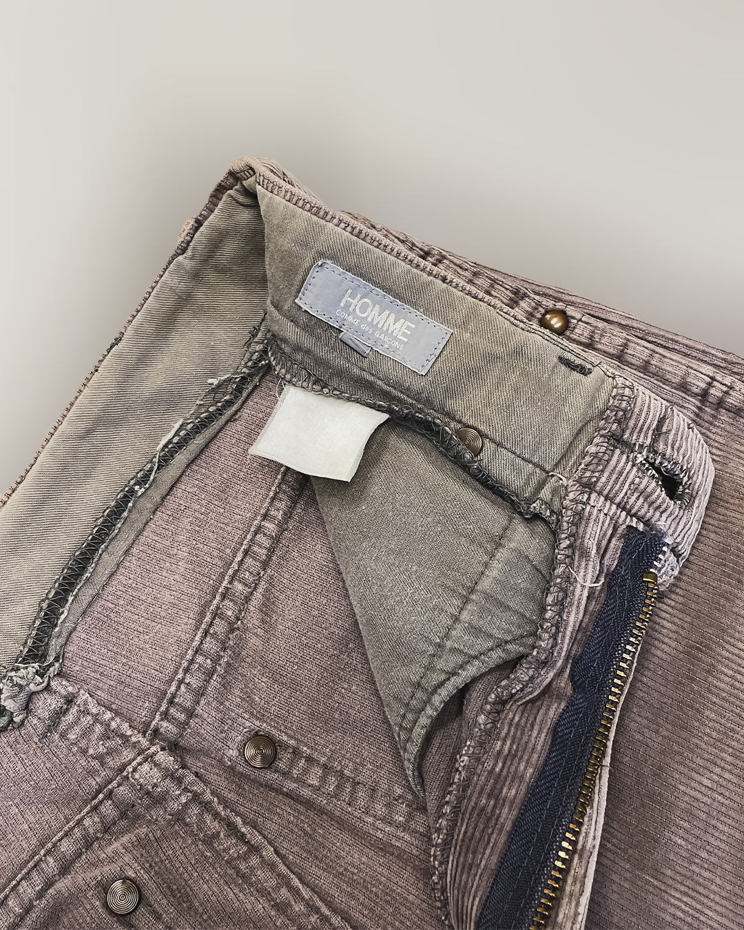 Comme Des Garcons Homme Corduroy Pants 80s Before Midnight Vintage