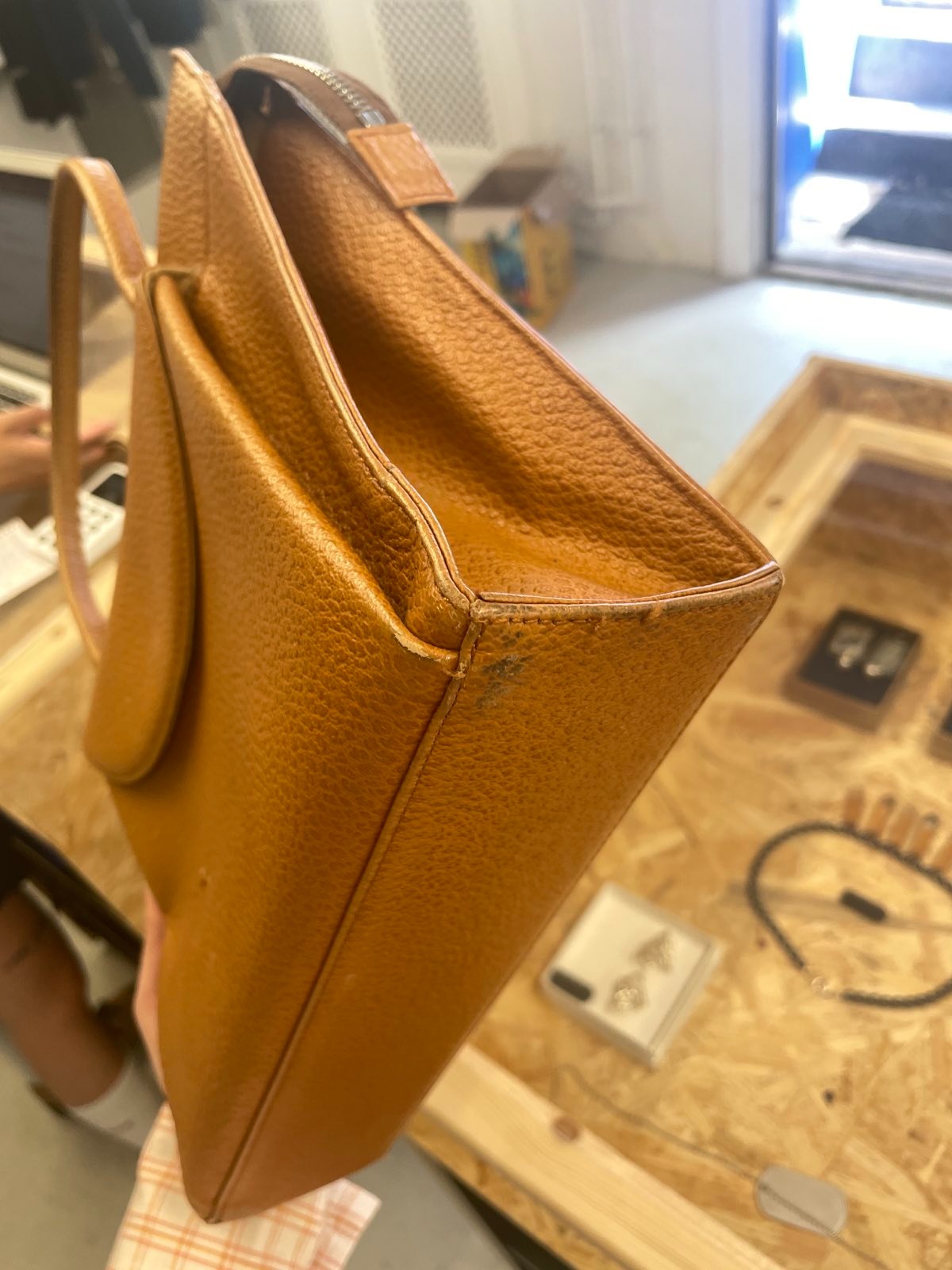 Comme Des Garcons Leather Handbag 80s Before Midnight Vintage